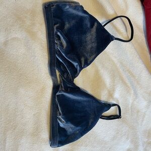 Velvet Triangle Bralette Swimsuit